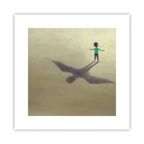 Poster - De held van de toekomst - 30x30 cm