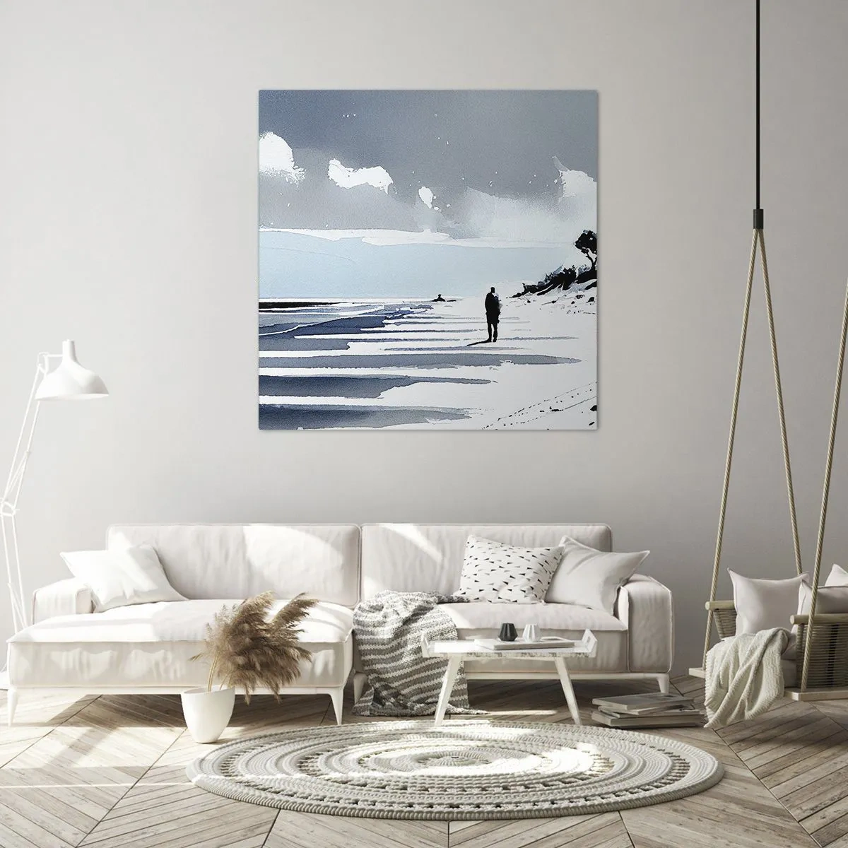 Schilderen op canvas - Alleen - 60x60 cm