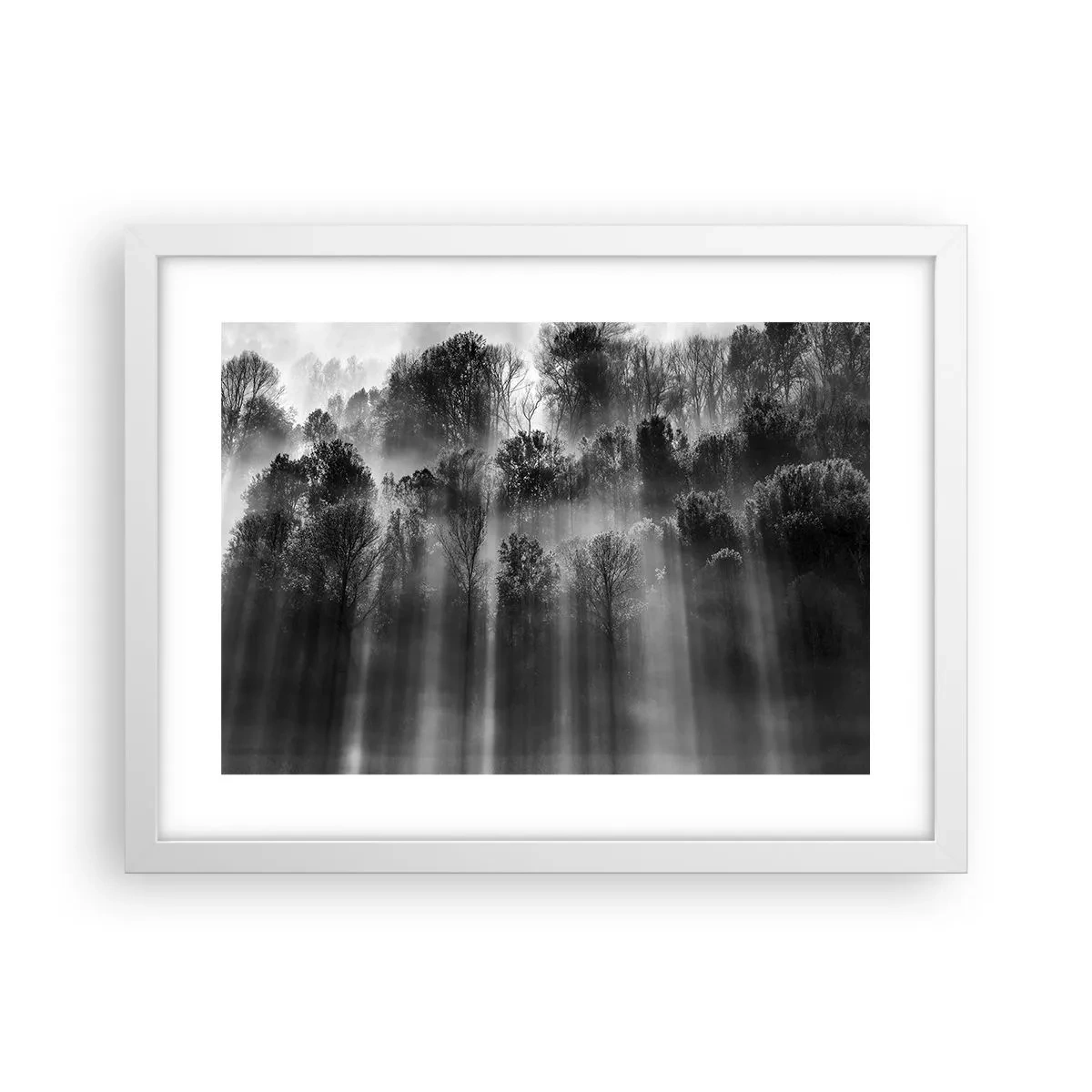 Poster in een witte lijst - In stromen van licht - 40x30 cm