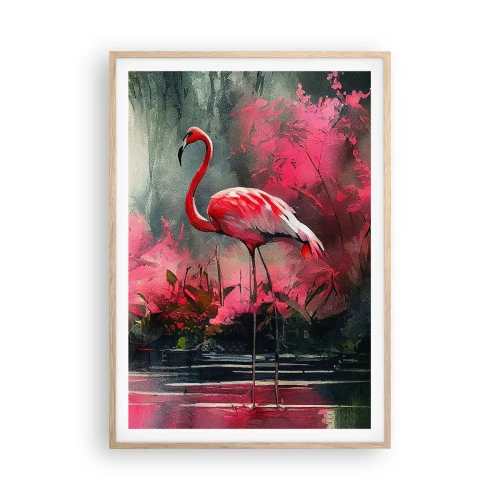 Een poster in een licht eiken lijst - Een les in natuurlijke gratie - 70x100 cm