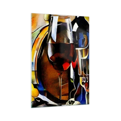 Schilderen op glas - En de wereld krijgt kleuren - 70x100 cm