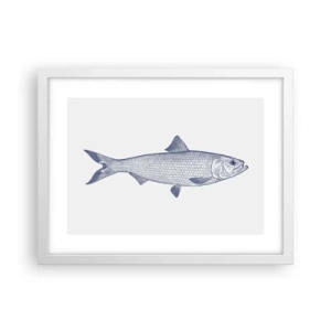 Poster in een witte lijst - Groeten uit de noordelijke zeeën - 40x30 cm