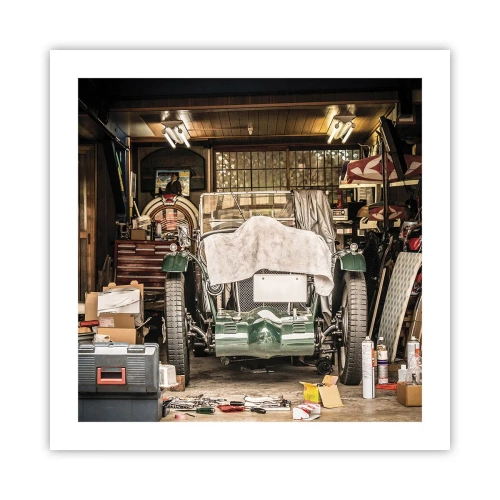 Poster - Terug naar het verleden - 50x50 cm