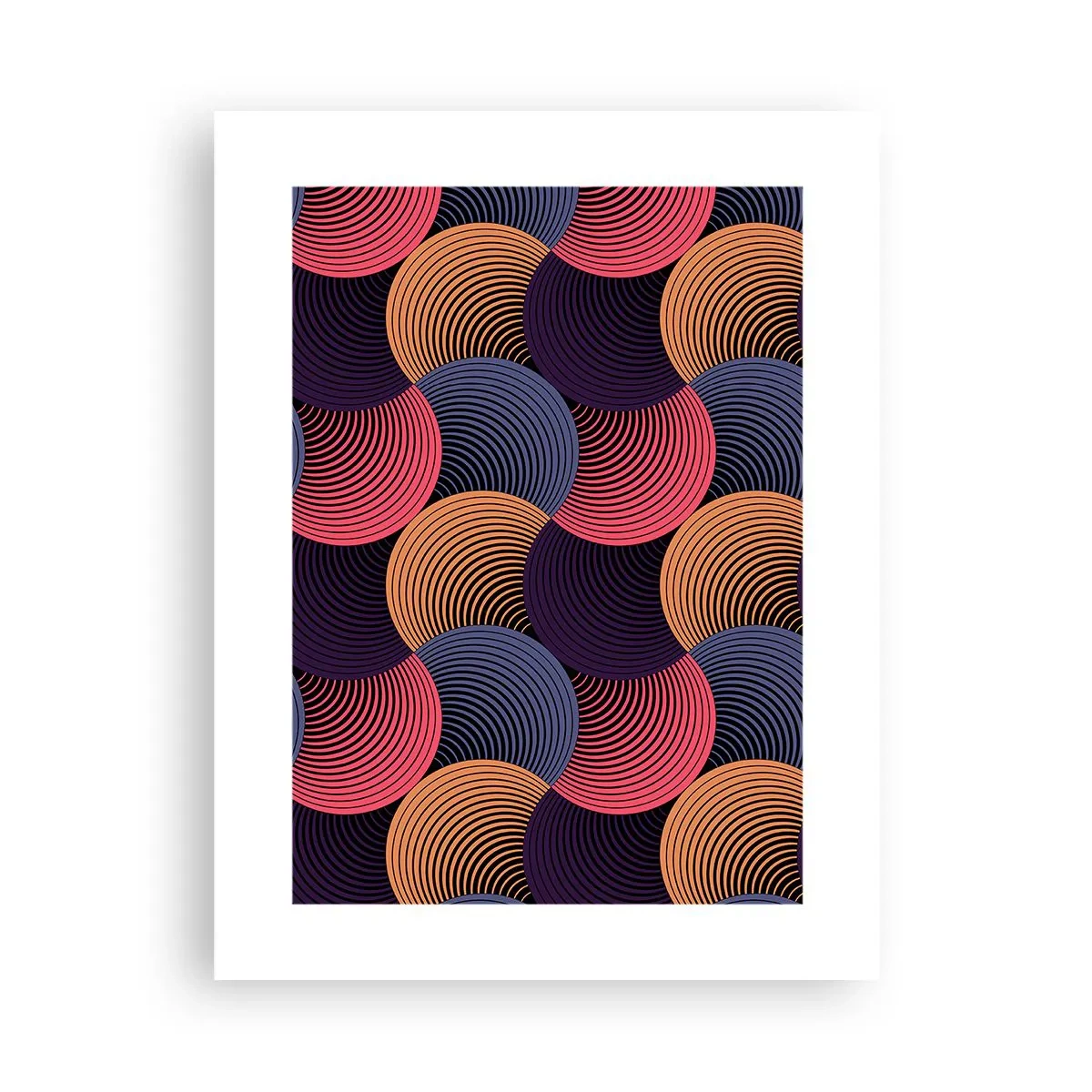 Poster - In een cirkelvormig ritme - 30x40 cm