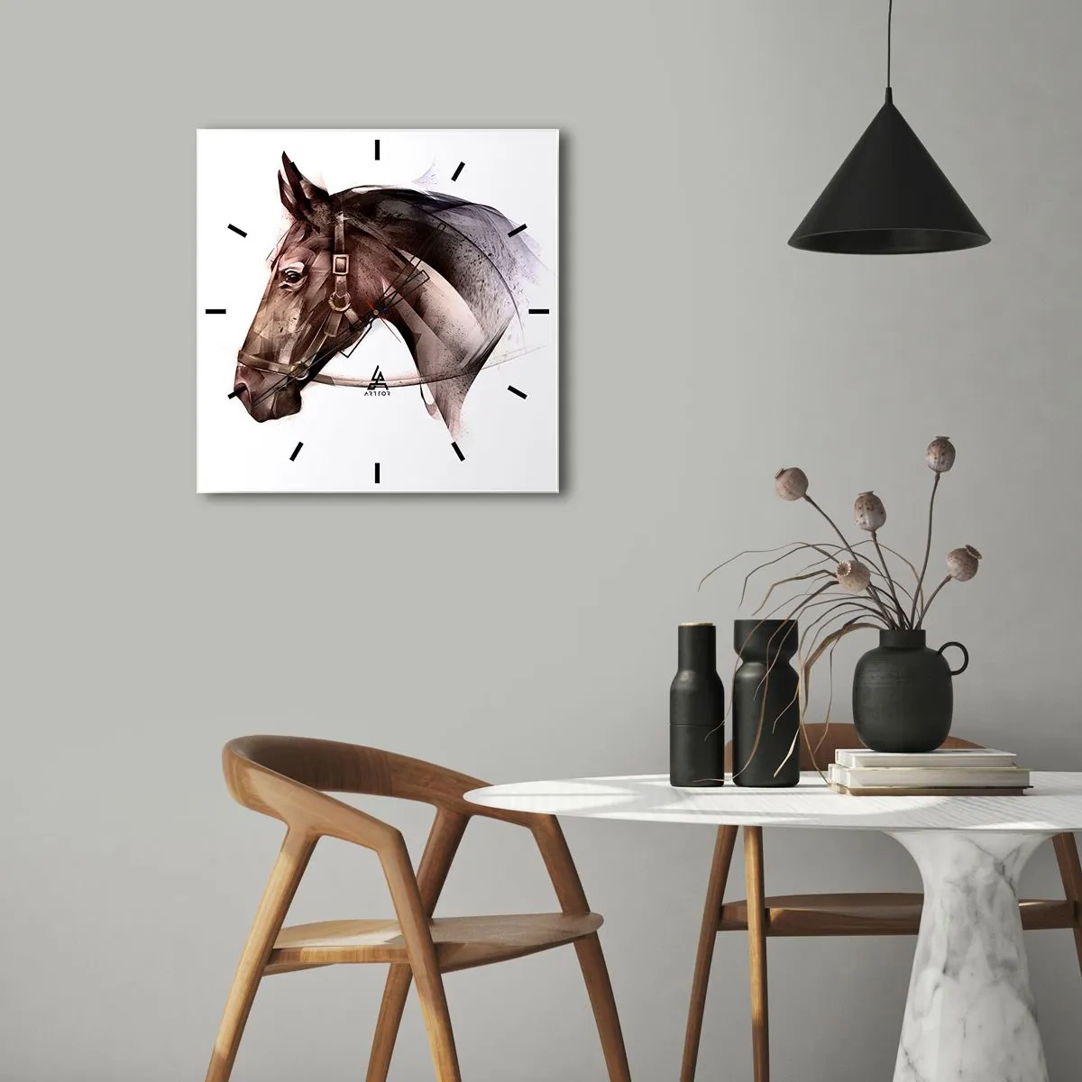 Wandklok - Klok - Wat een charme - 40x40 cm