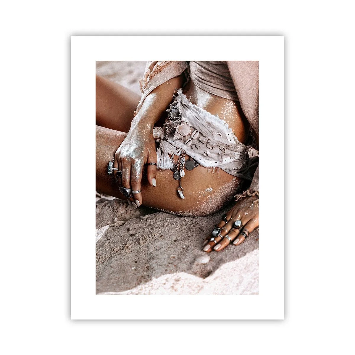 Poster - Door de golven gegooid? - 30x40 cm