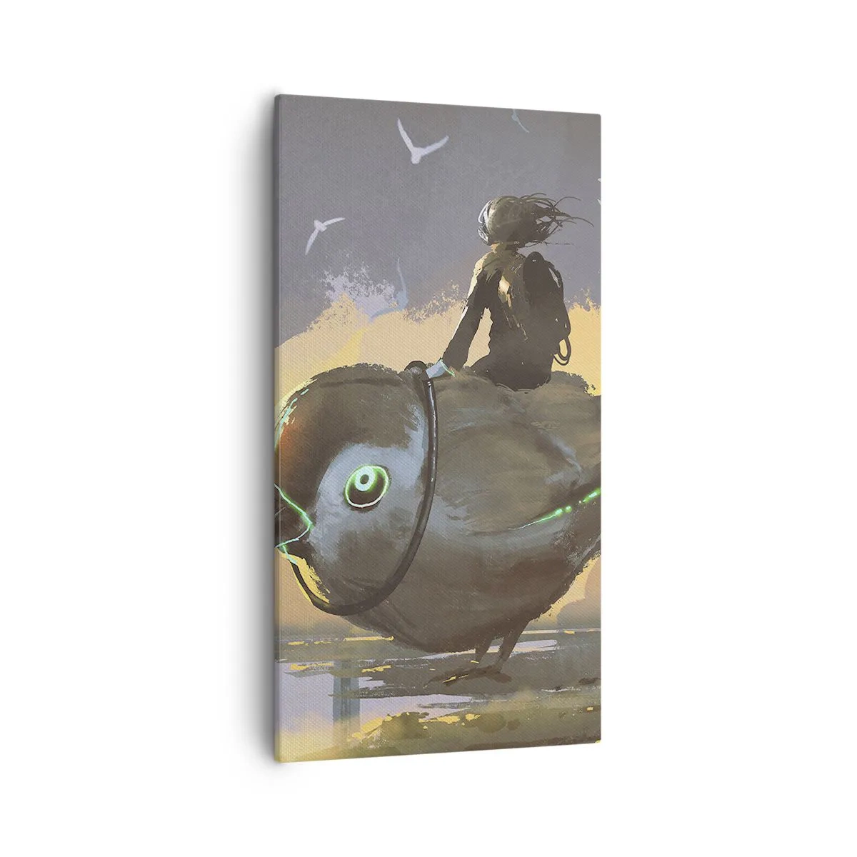 Schilderen op canvas - Een tussenstop op een fantastische reis - 55x100 cm