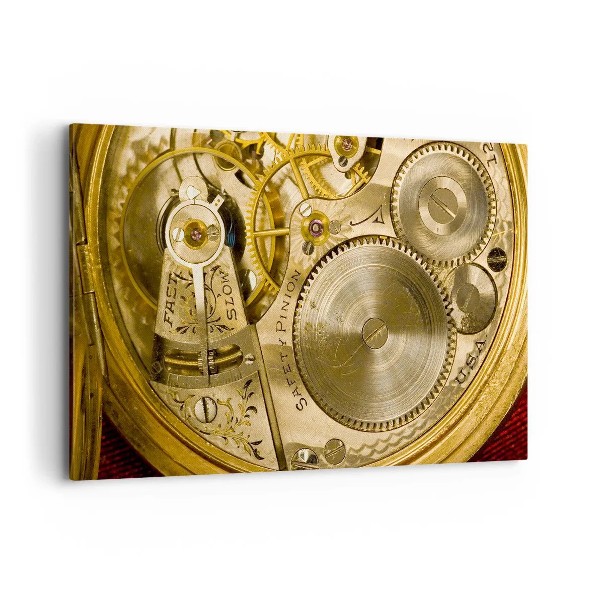 Schilderen op canvas - Ga met de tijd mee - 120x80 cm