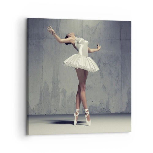 Schilderen op canvas - Licht als een vogel - 70x70 cm