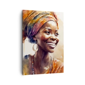 Schilderen op canvas - Afrikaanse koningin - 50x70 cm