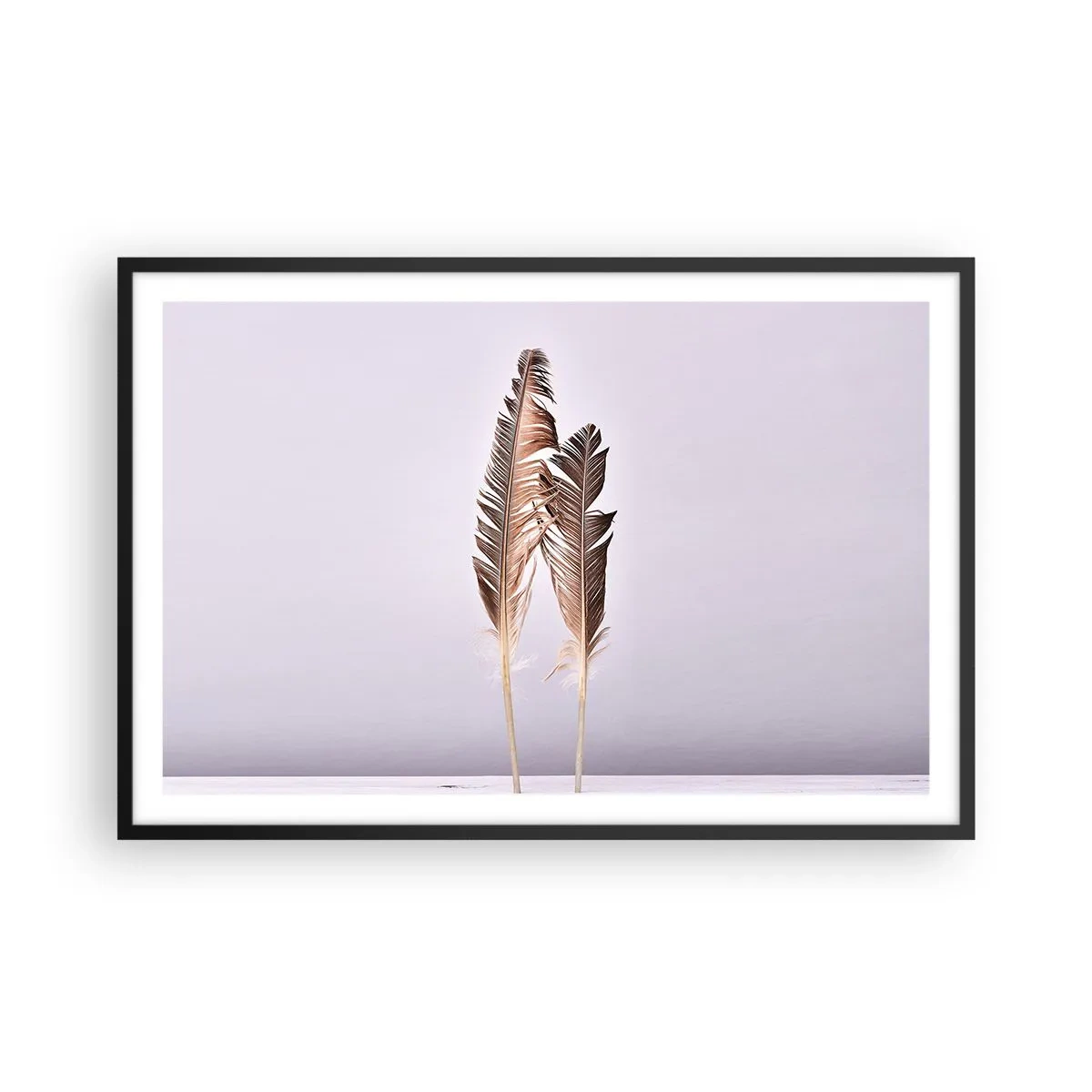 Poster in een zwarte lijst - Tegen het niets - 91x61 cm