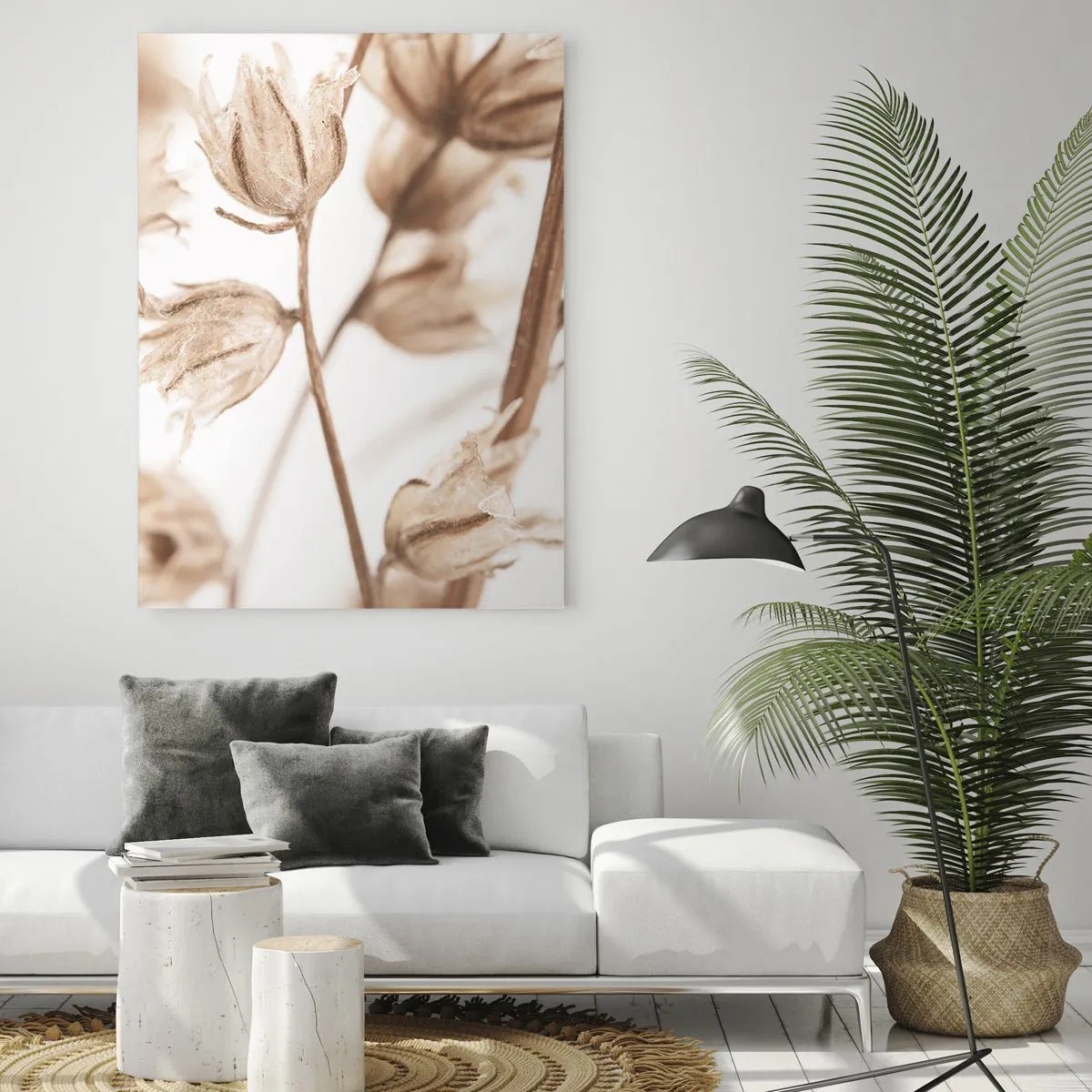 Schilderen op glas - Ze bellen eind zomer - 80x120 cm