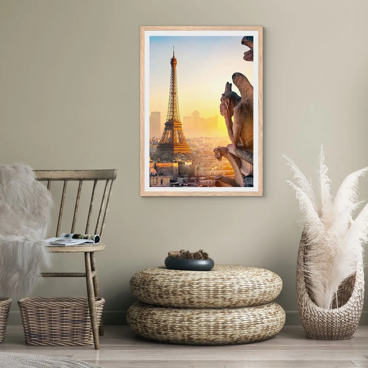 Een poster in een licht eiken lijst - Er is veel veranderd... - 40x50 cm