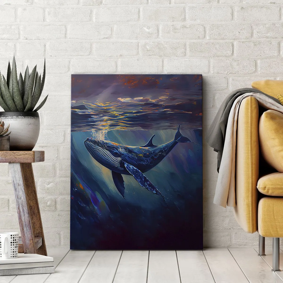 Schilderen op canvas - Welkom in mijn wereld - 55x100 cm