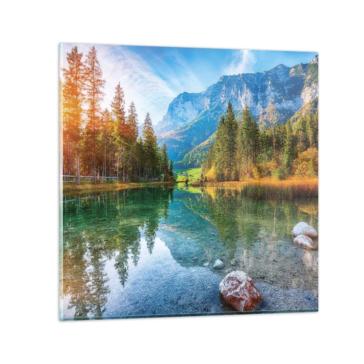 Schilderen op glas - De zachtheid van de herfst - 40x40 cm
