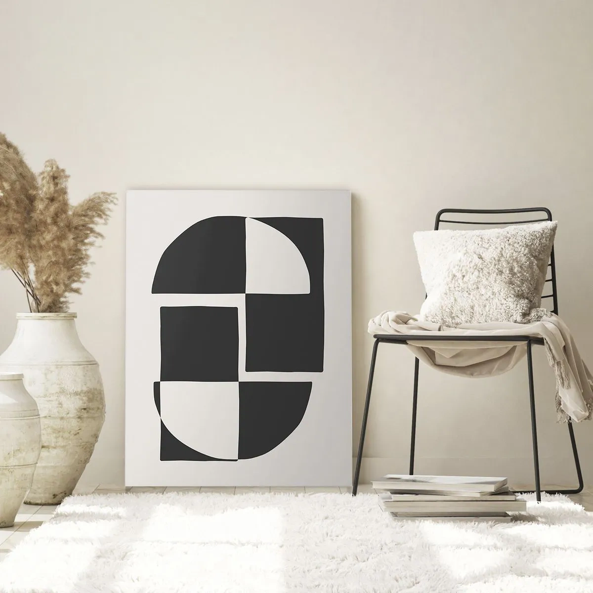 Schilderen op glas - Antithese - synthese - 70x100 cm