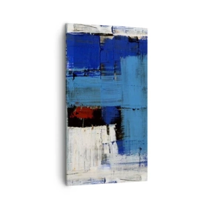 Schilderen op canvas - Het geheim van blauw - 45x80 cm