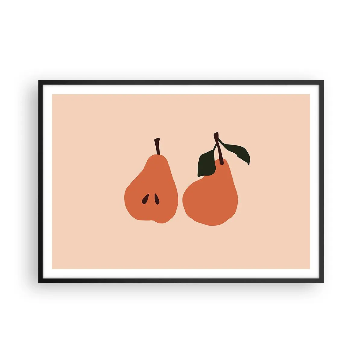 Poster in een zwarte lijst - Zoetheid zelf - 100x70 cm