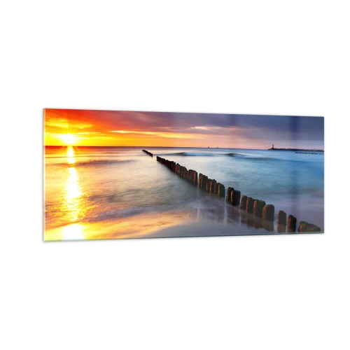 Schilderen op glas - Luister naar de stilte - 100x40 cm