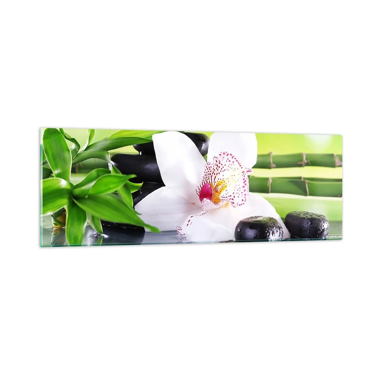 Schilderen op glas - Koele frisheid - 90x30 cm