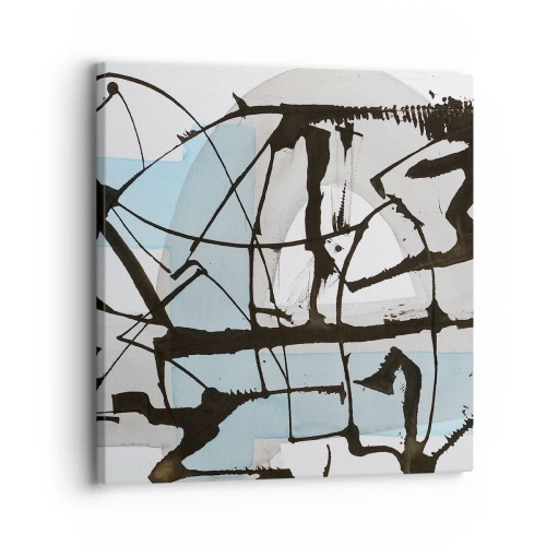 Schilderen op canvas - Toch blauw - 30x30 cm