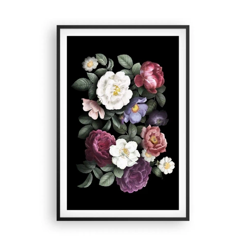 Poster in een zwarte lijst - Uit de Engelse tuin - 61x91 cm