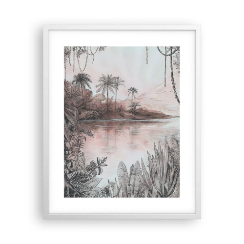 Poster in een witte lijst - Een 19e-eeuws ontdekkingsdagboek - 40x50 cm