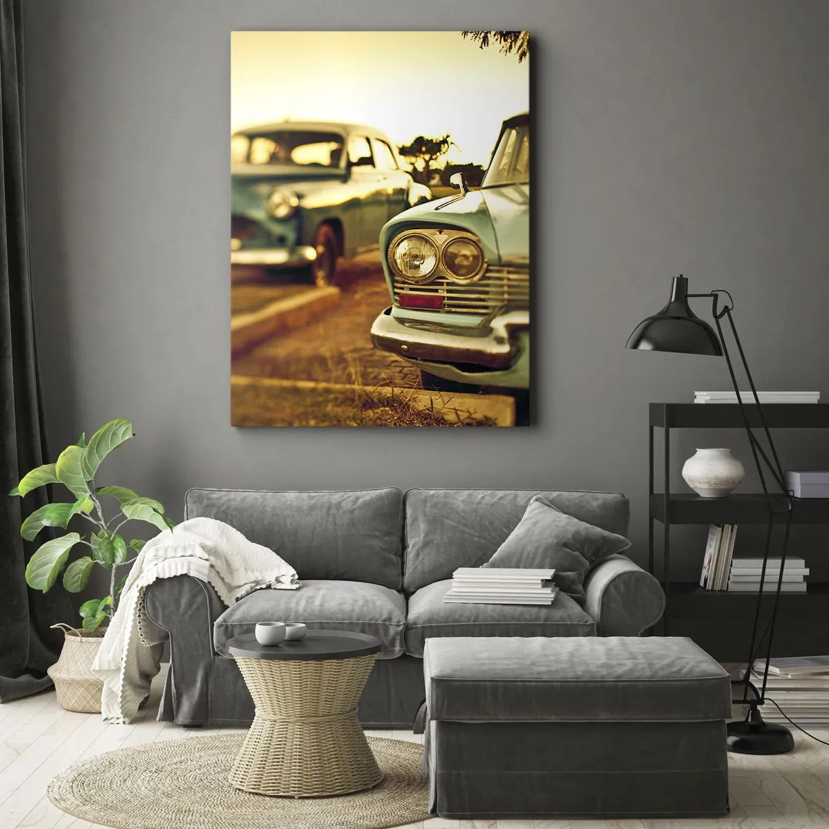 Schilderen op canvas - Maar afwachten - 50x70 cm