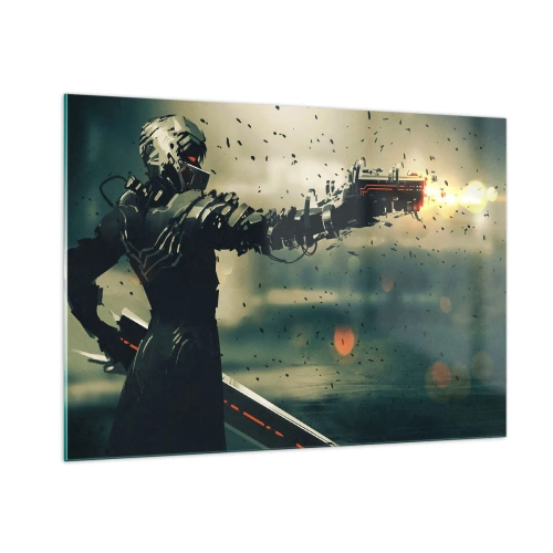 Schilderen op glas - Dodelijke wapens - Je eigen Terminator - 100x70 cm