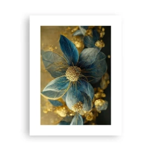 Poster - Bloei met goud - 30x40 cm