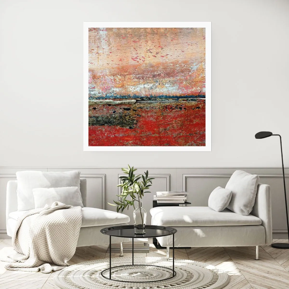 Poster - Wellicht is het de zee - 40x40 cm