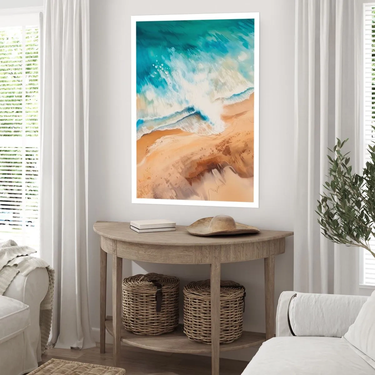 Poster - De terugkerende golf - 70x100 cm