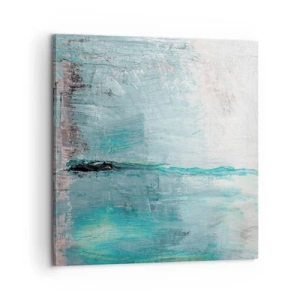Schilderen op canvas - Horizontaal in blauw - 60x60 cm