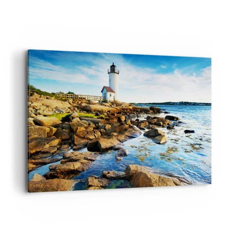 Schilderen op canvas - Kom blij terug, ik wacht - 120x80 cm