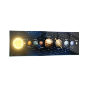 Schilderen op glas - Een van de tien - 160x50 cm