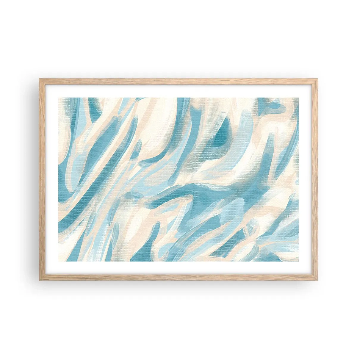 Een poster in een licht eiken lijst - Lente briesjes - 70x50 cm