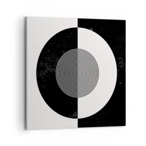Schilderen op canvas - Harmonie in zwart-wit - 50x50 cm