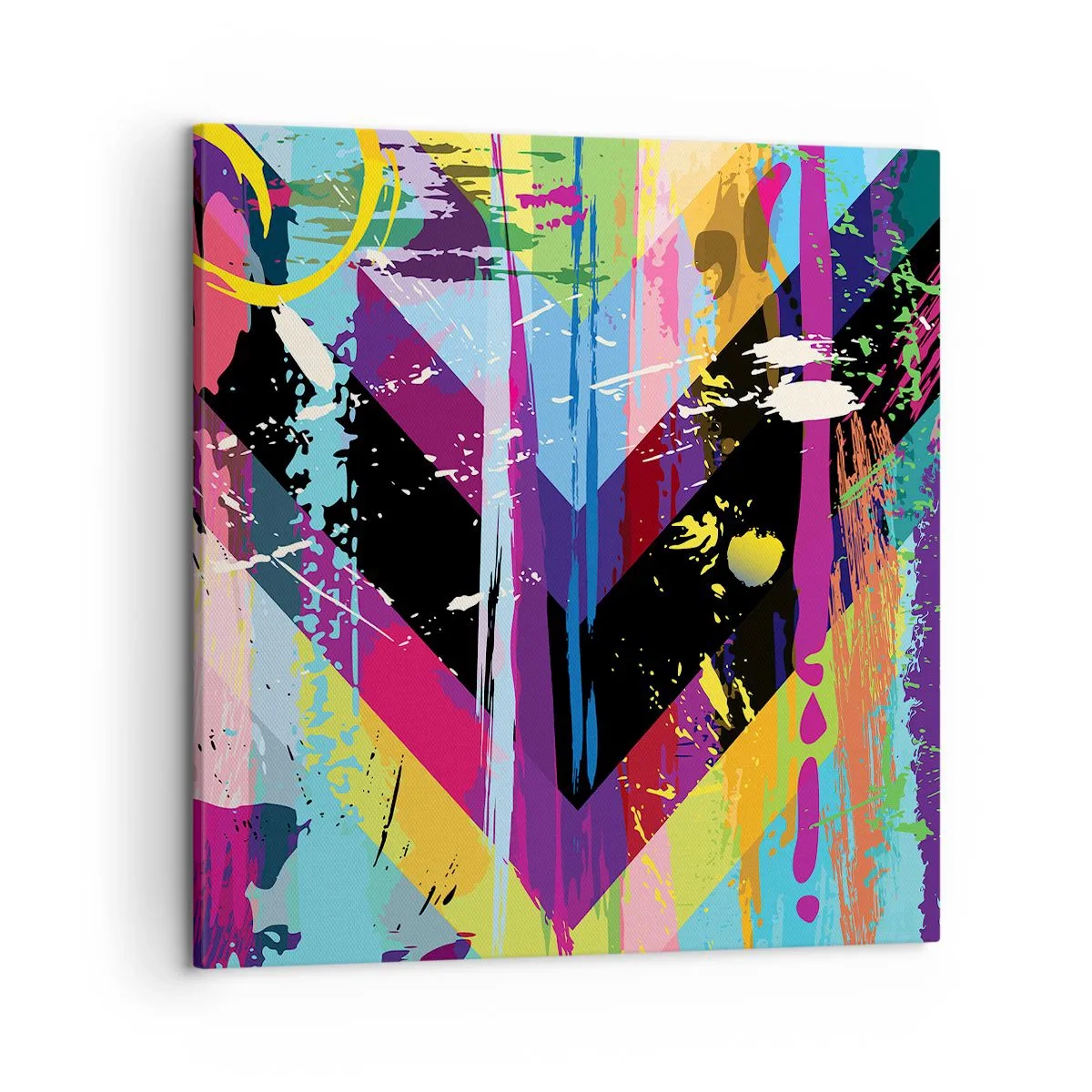 Schilderen op canvas - Van boven naar beneden - 50x50 cm