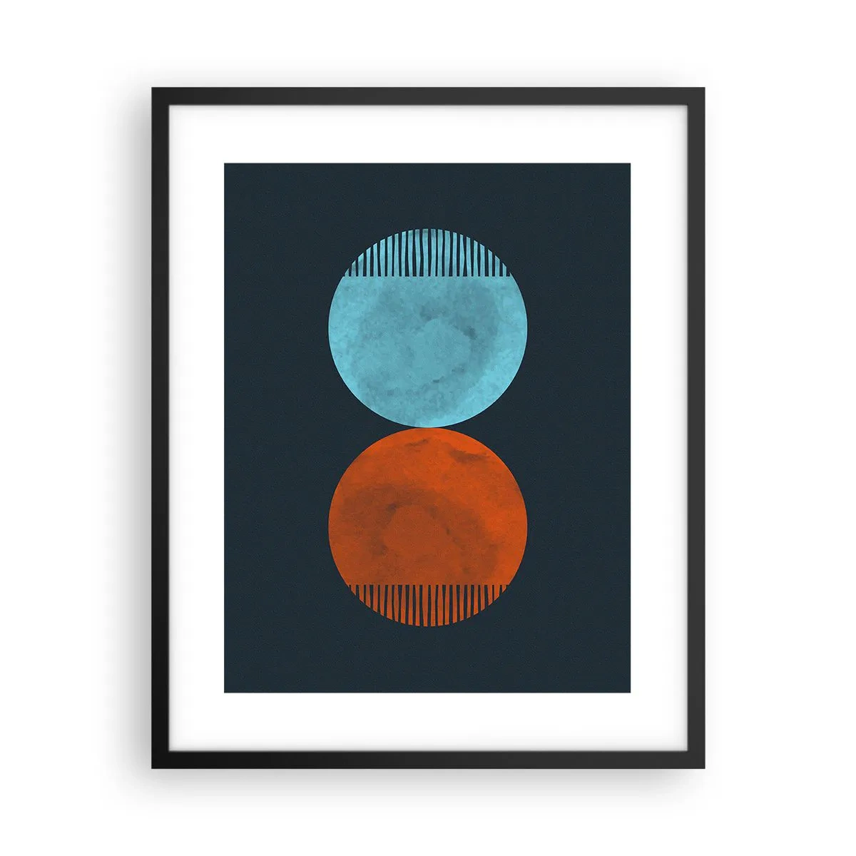 Poster in een zwarte lijst - Alleen geometrie? - 40x50 cm