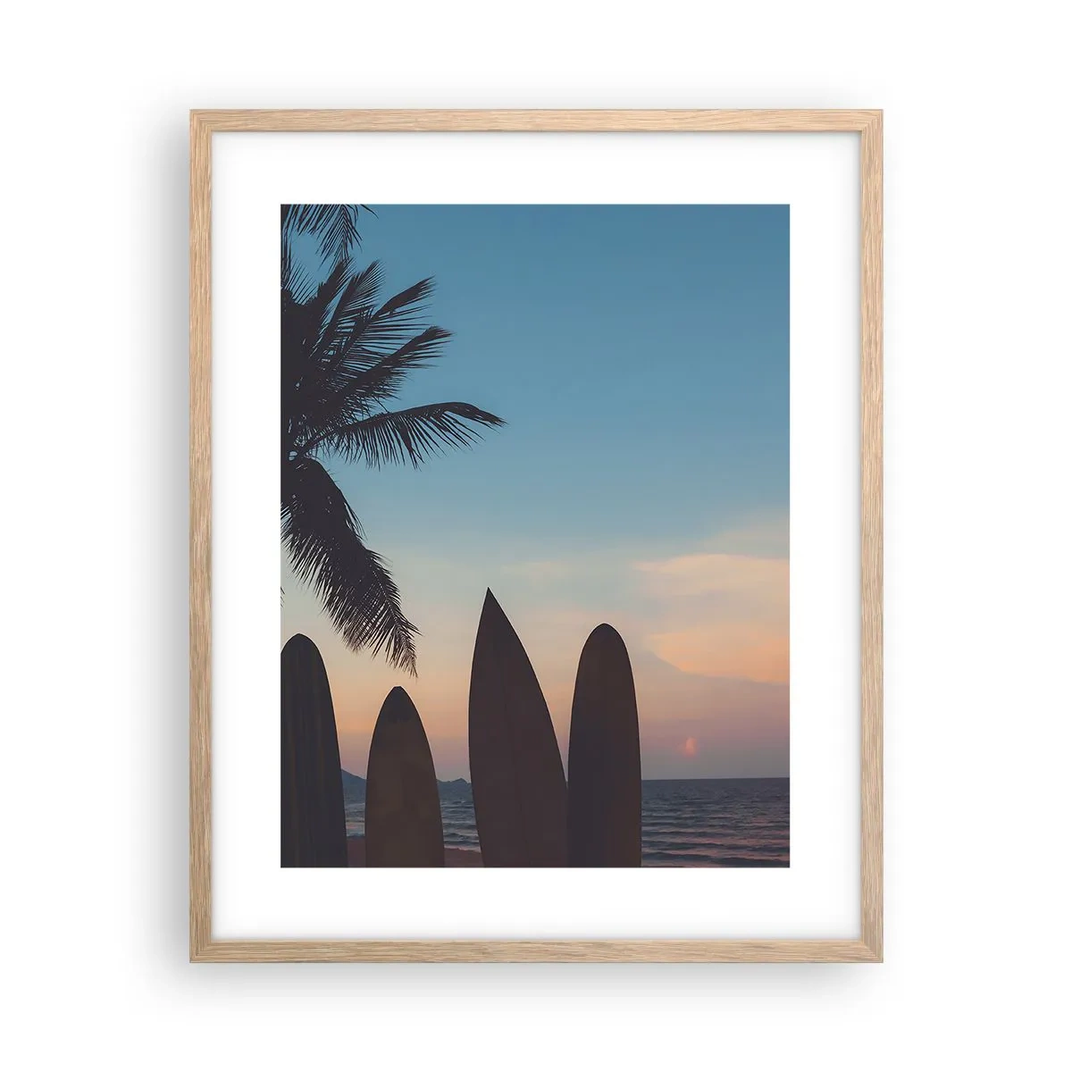 Een poster in een licht eiken lijst - Morgen wordt ook leuk - 40x50 cm