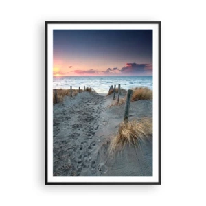 Poster in een zwarte lijst - Je liet een regenboog van licht stralend... - 70x100 cm