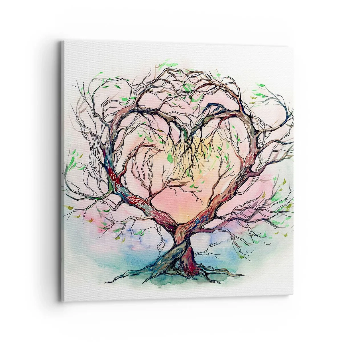 Schilderen op canvas - Samen tegen de stormen - 70x70 cm