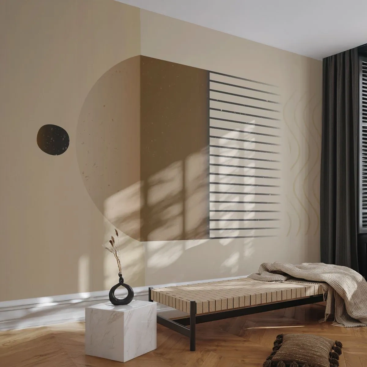 Fotobehang Premium Canvas - verschillende staten - Abstractie, Deel, Minimalisme - 150x105 cm