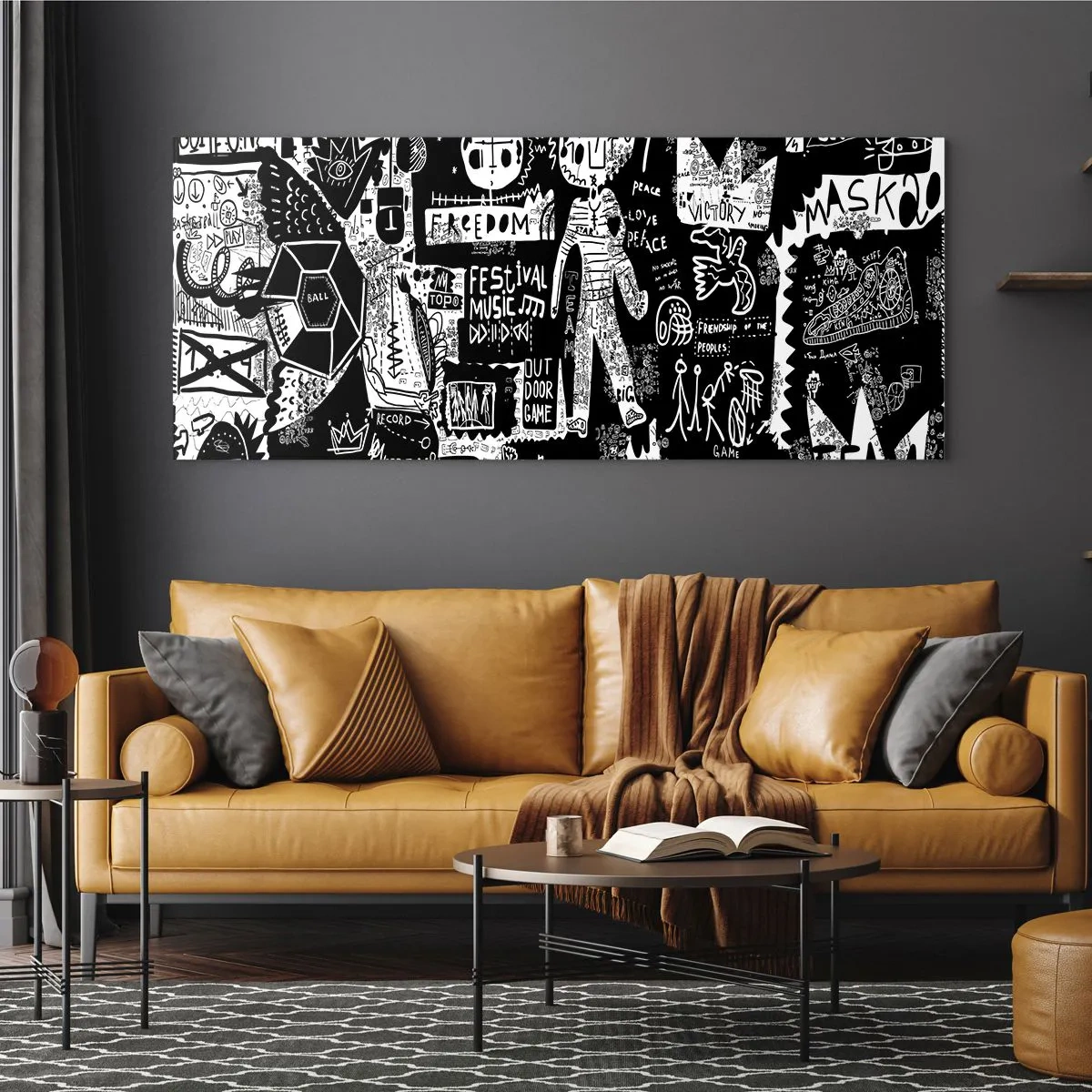 Schilderen op glas - Geestelijke jeugd van wet en vreugde - 120x50 cm
