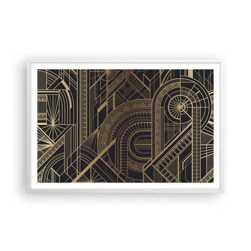 Poster in een witte lijst - Concepten, ideeën, plannen - 91x61 cm