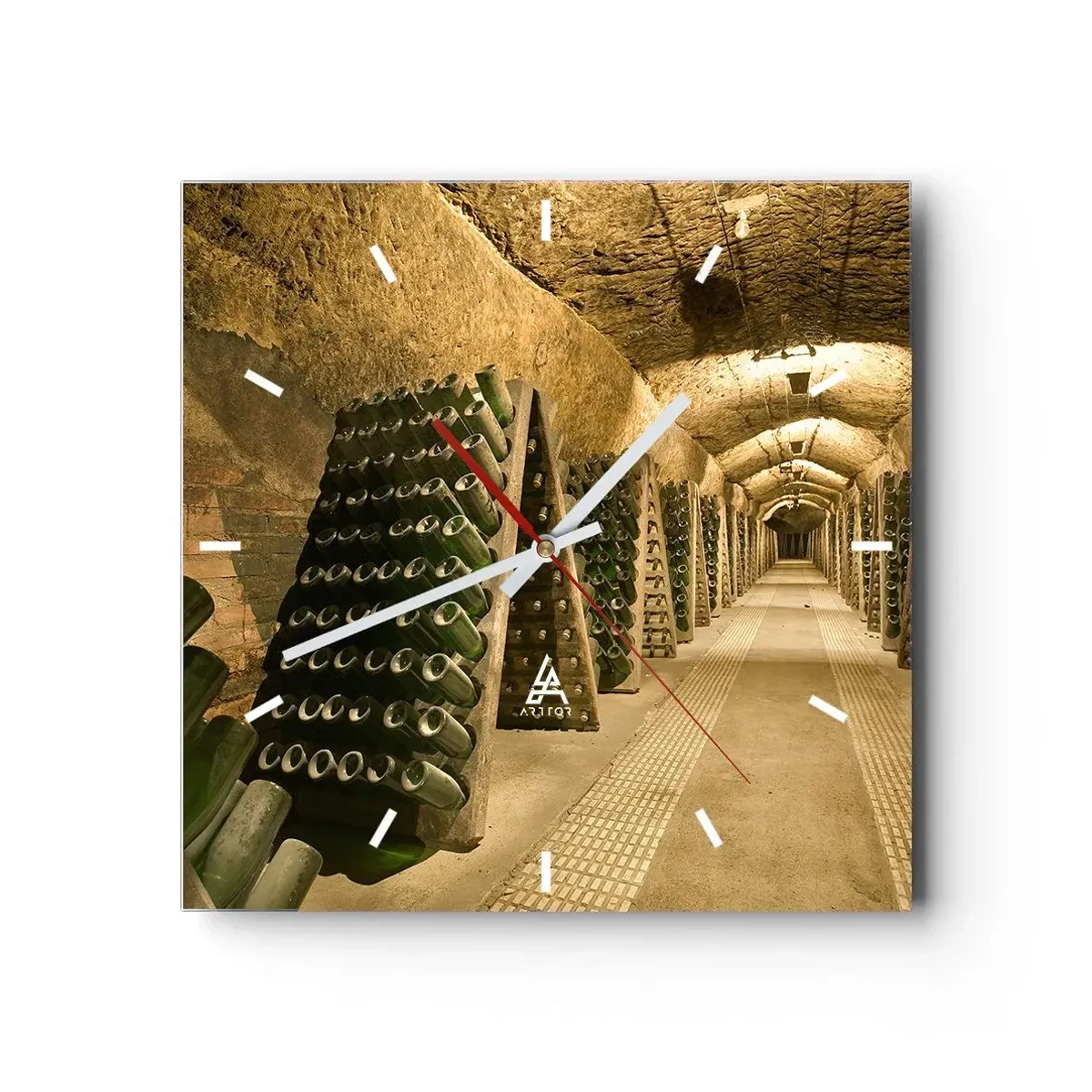 Wandklok - Klok - De geboorte van smaak - 30x30 cm
