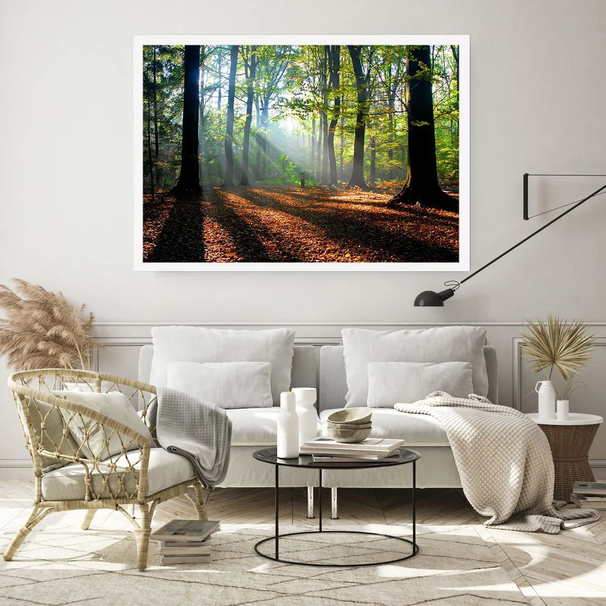 Poster - Lichten en schaduwen - 100x70 cm