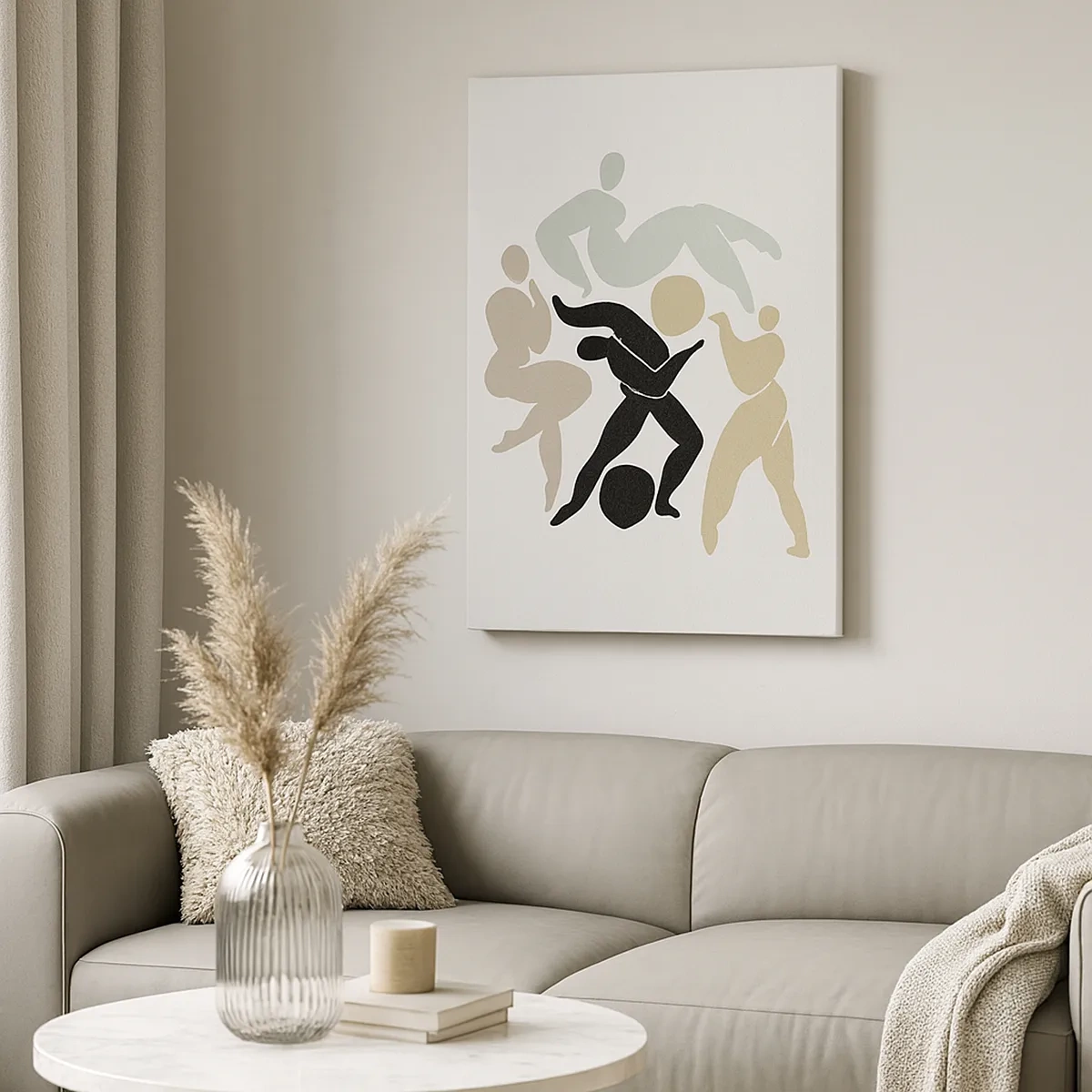 Schilderen op canvas - Beweging voor gezondheid en schoonheid - 50x70 cm