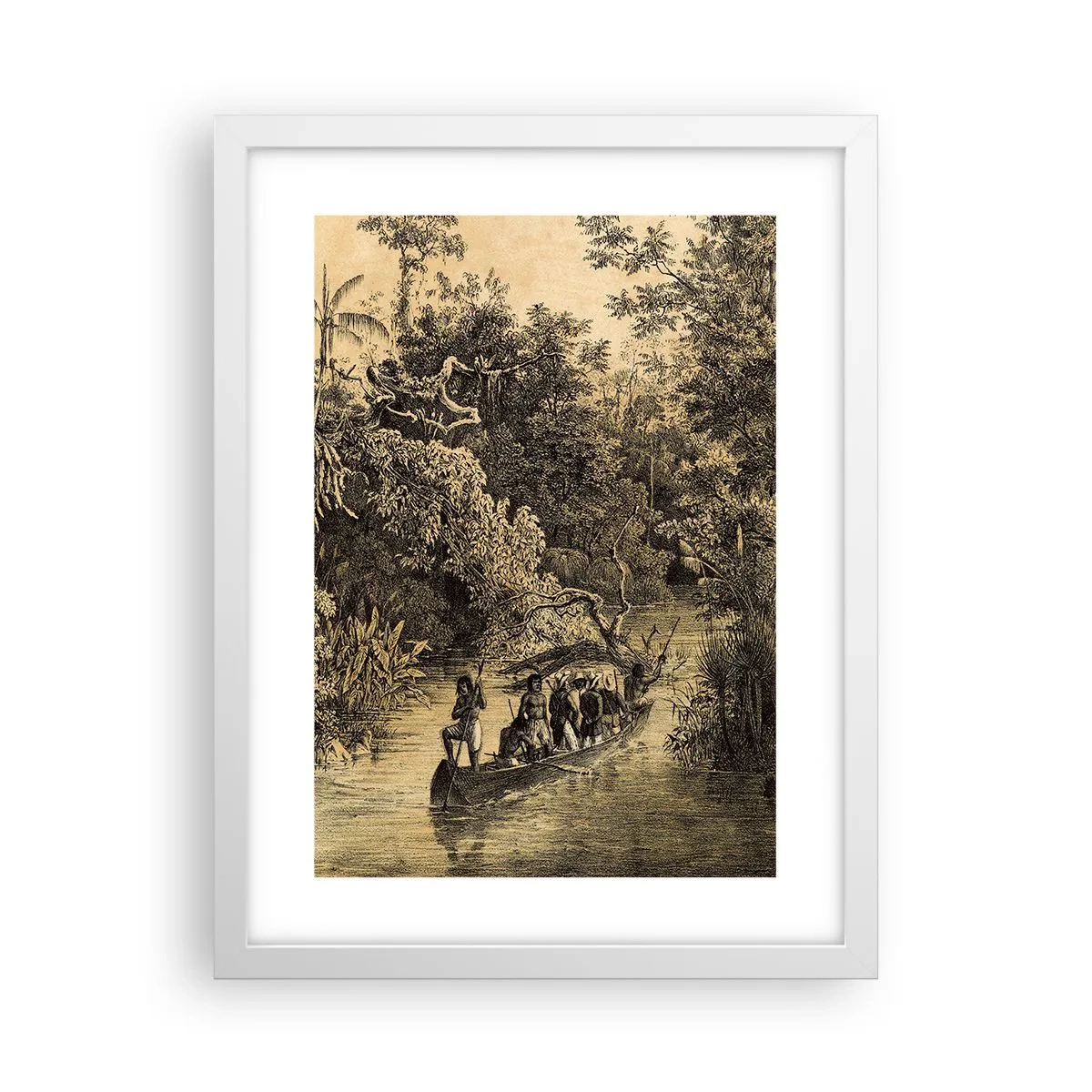 Poster in een witte lijst - Expeditie naar de bron - 30x40 cm