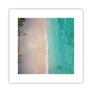Poster - Paradijsstrand - 30x30 cm
